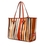 Bolso Marcella rayas naranja grande